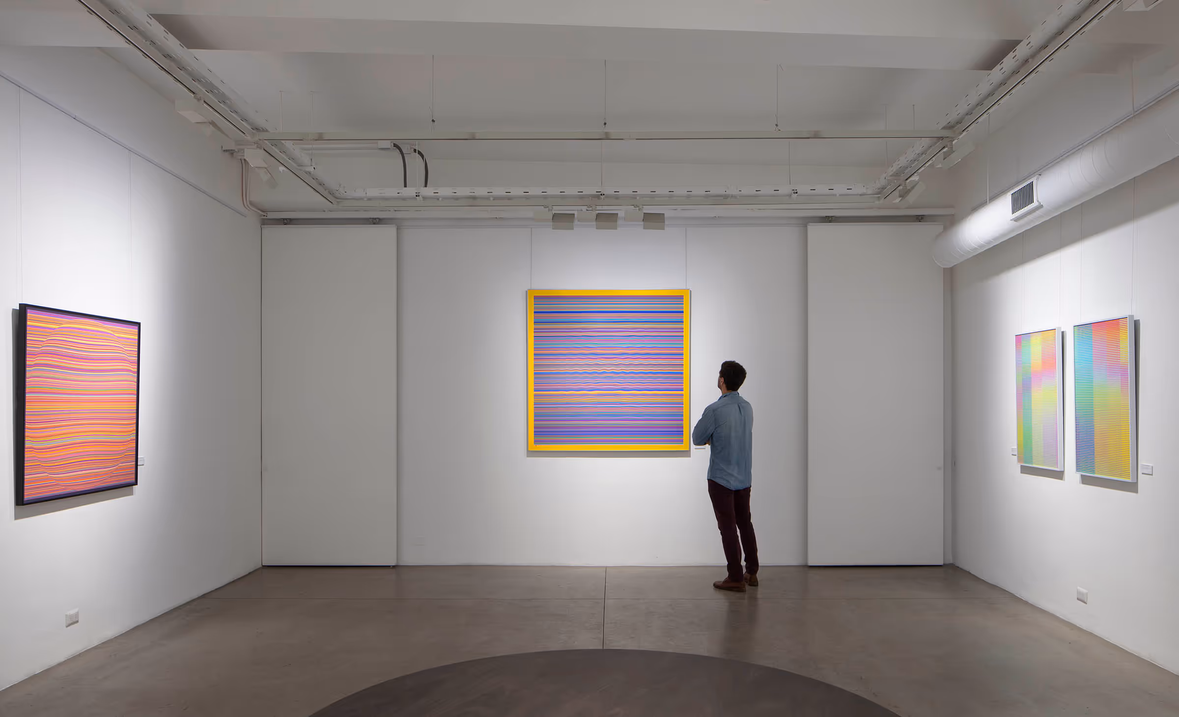 Vista de instalación de Color Inestable de Arturo Fermandois, EKHO Gallery, Santiago, 2019