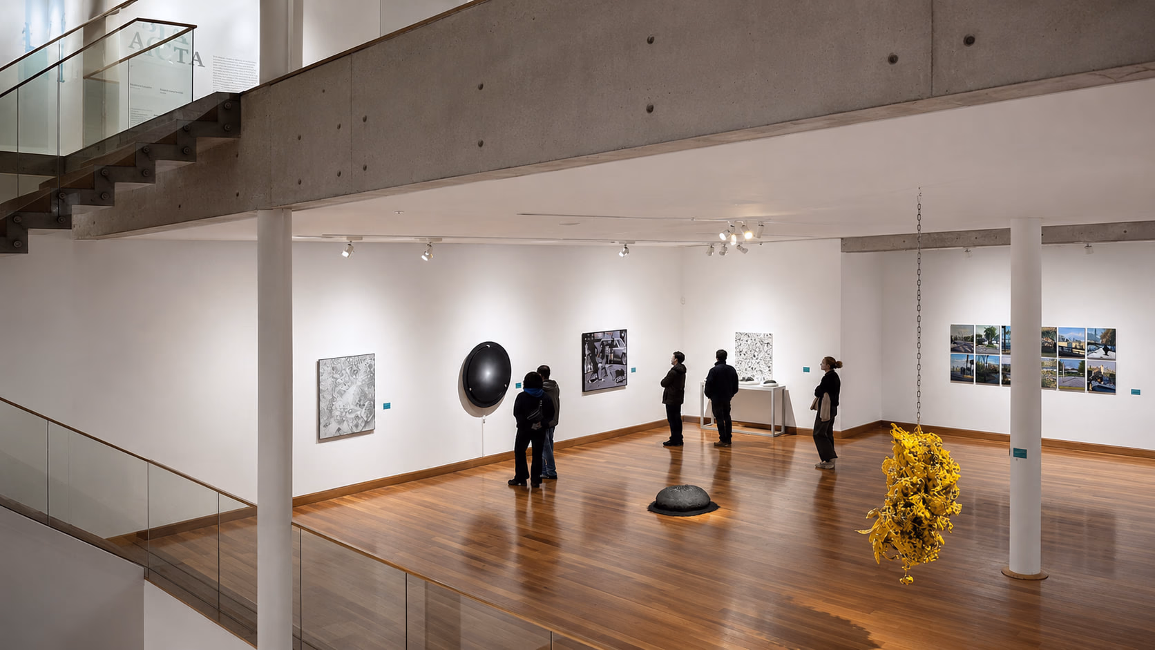 Vista de instalación de Dispositivo Dinámico I de Arturo Fermandois, XVII Premio Arte Joven MAVI UC, Museo de Artes Visuales, Santiago, 2024 (3)