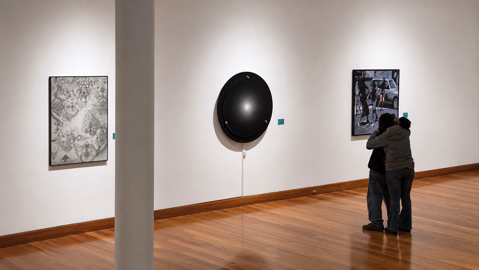 Vista de instalación de Dispositivo Dinámico I de Arturo Fermandois, XVII Premio Arte Joven MAVI UC, Museo de Artes Visuales, Santiago, 2024 (4)